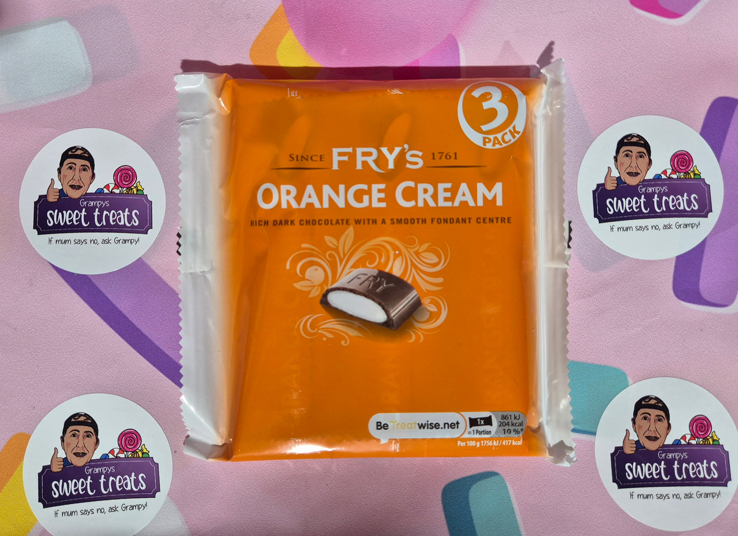 Fry's Orange Cream 3 x 49g pack