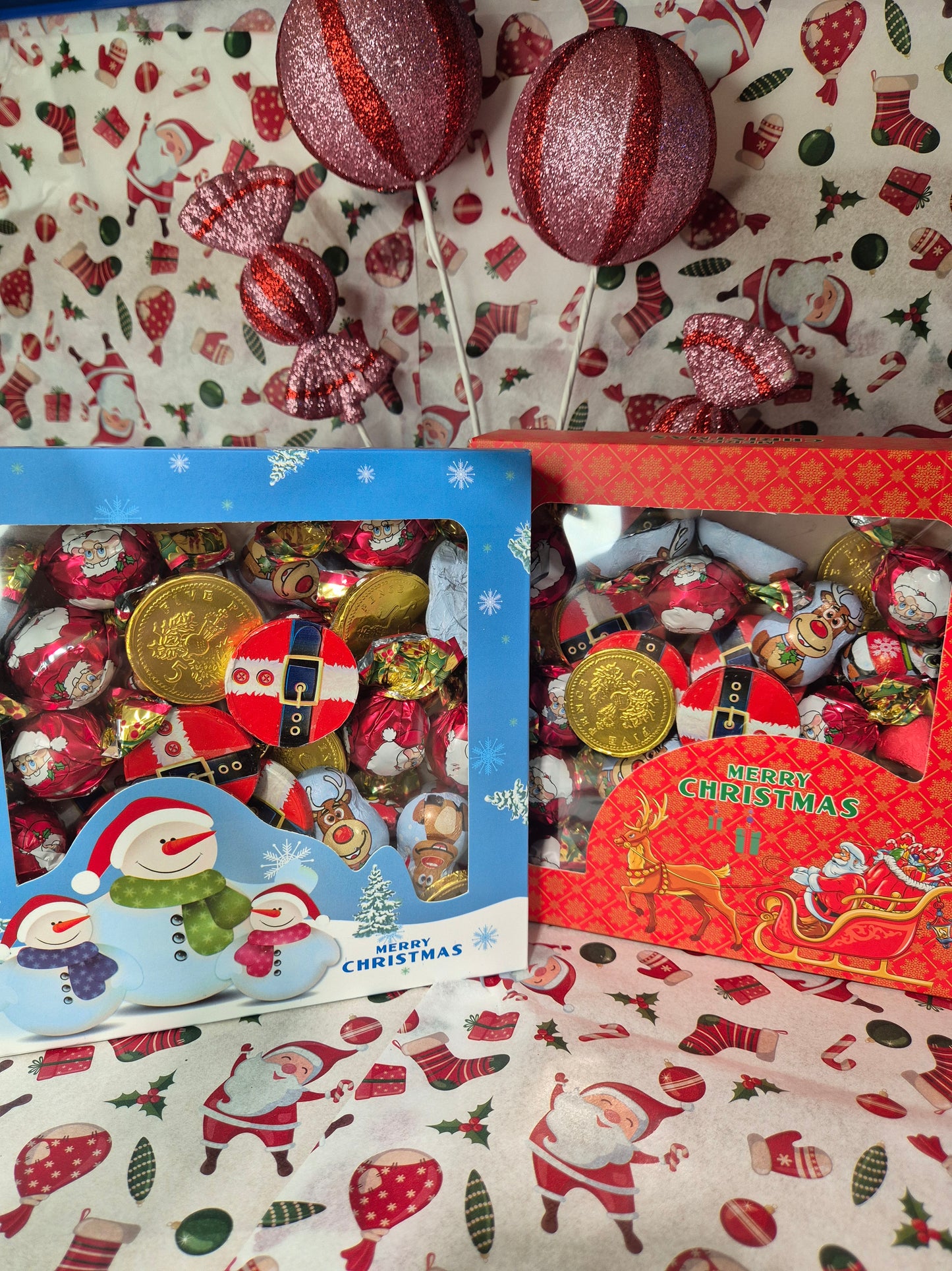 500g Wrapped Chocolate Window Box