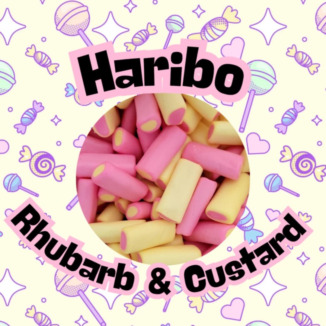 500g Haribo Rhubarb & Custard