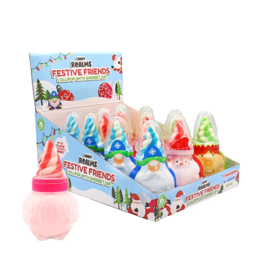 Candy Realms Festive Friends Lollipop and Sherbet Dip 50g