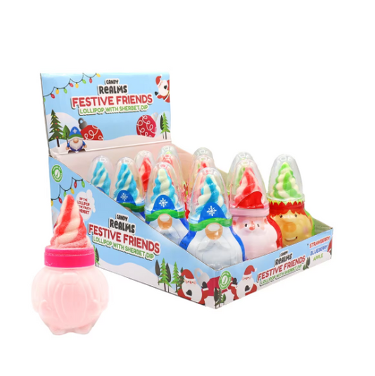 Candy Realms Festive Friends Lollipop and Sherbet Dip 50g
