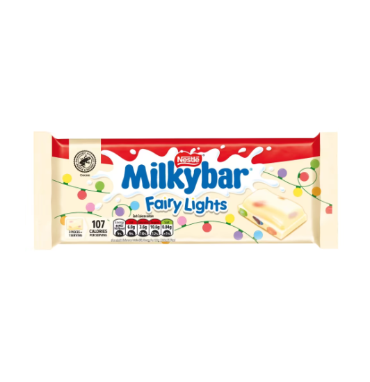 Milkybar Fairy Lights White Chocolate Sharing Bar 100g