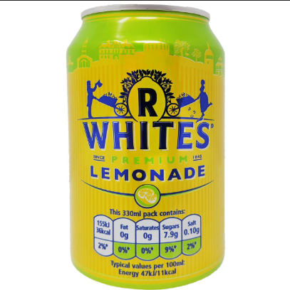 R Whites Lemonade 330 ml