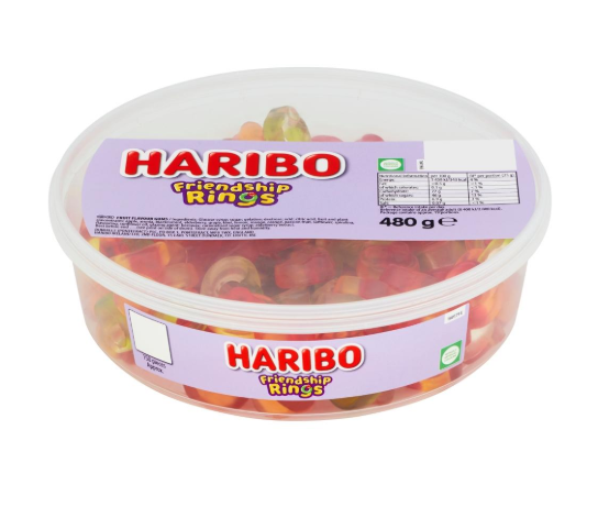 Haribo Friendship Rings Tub 480g