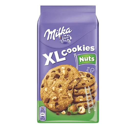 Milka XL Cookies Hazelnut 184g