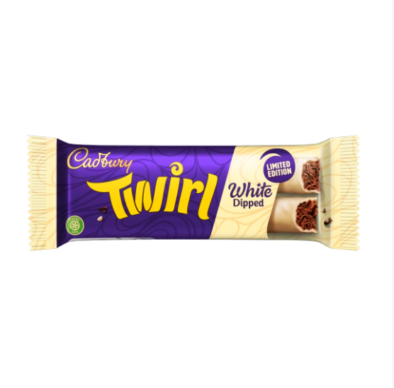 Cadbury Twirl White Dipped Limited Edition Chocolate Bar 43g