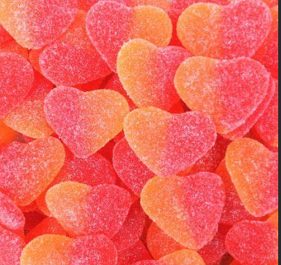 Vidal Peach Hearts 120ct
