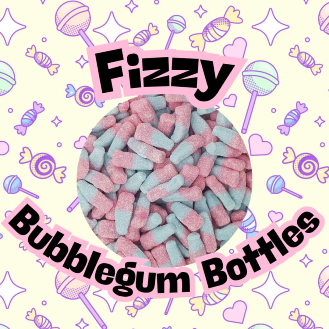 500g Fizzy Bubblegum Bottles