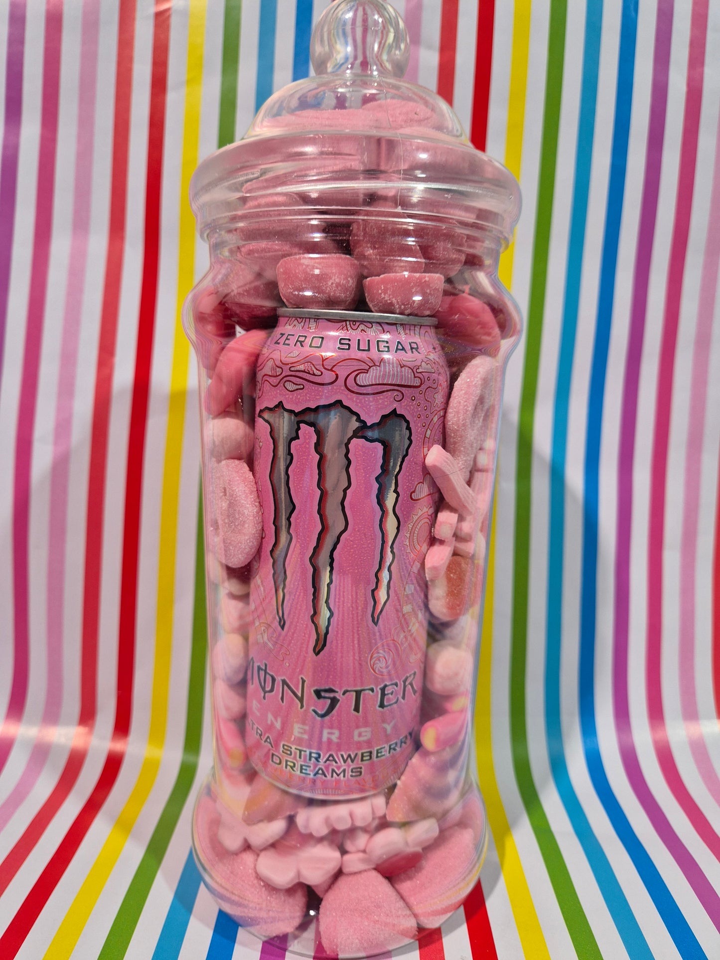 PRE ORDER Sweets & Soda Gift Jar - Monster Pink - ZERO SUGAR