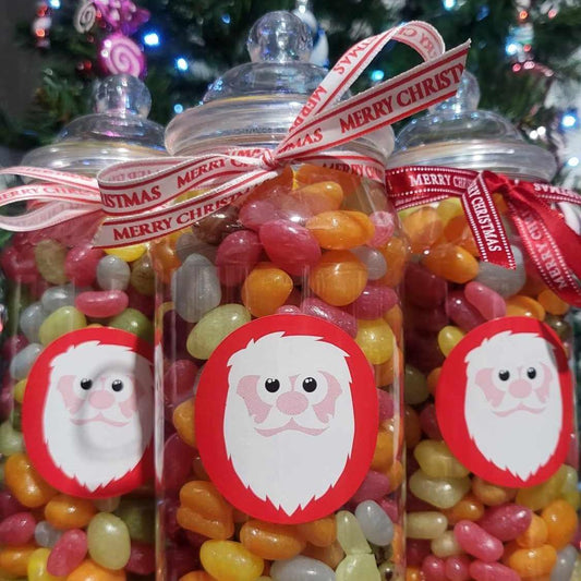 Festive Jelly Bean Jar 500g approx