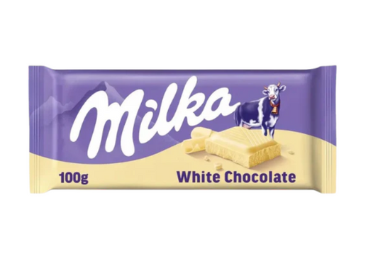 Milka White Chocolate 100g