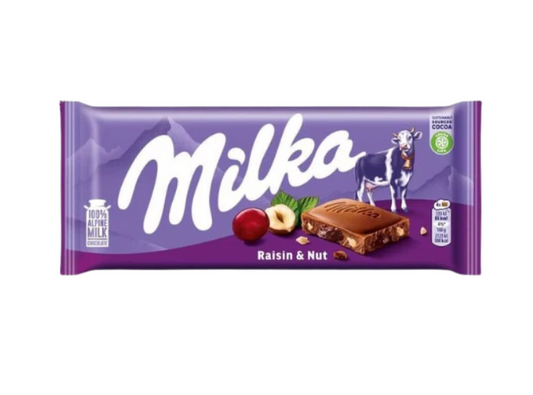 Milka Raisin & Nut 100g