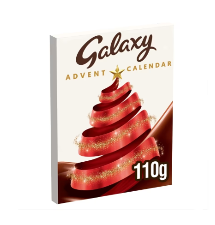 Galaxy Smooth Milk Chocolate Christmas Advent Calendar 110g