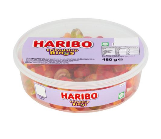 Haribo Friendship Rings Tub 480g