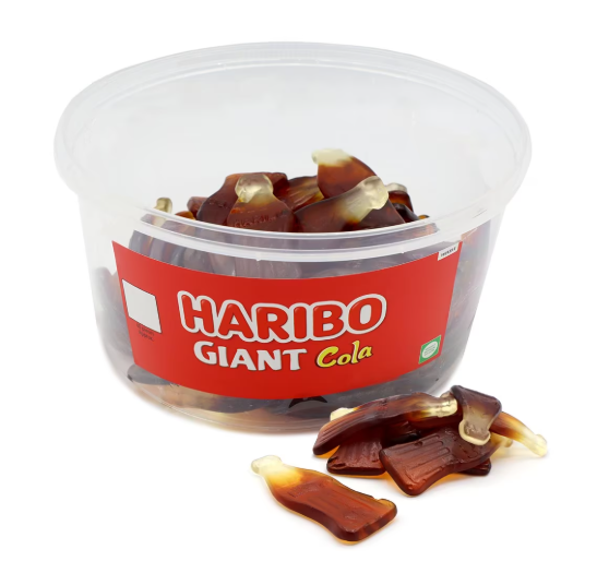 Haribo Giant Cola Bottles Tub 720g