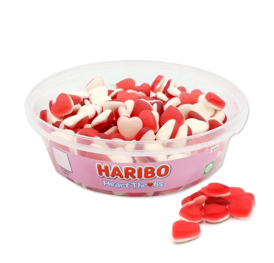 Haribo Heart Throbs Tub 480g
