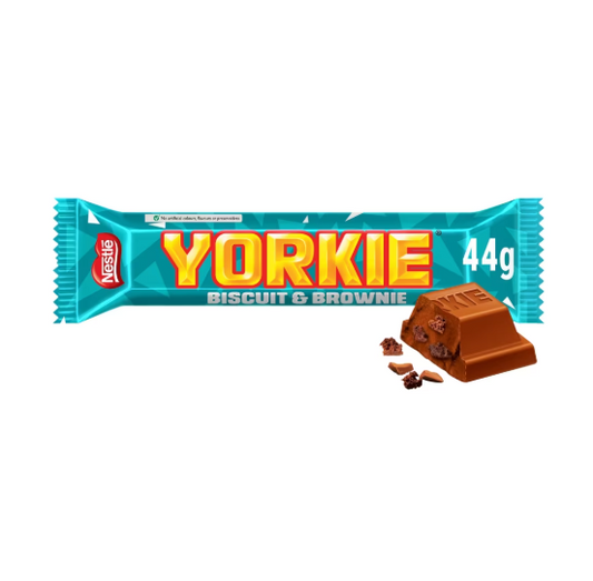 Yorkie Biscuit & Brownie Milk Chocolate Bar 44g