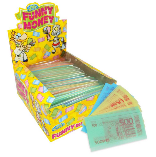 2 x 14g packs Crazy Candy Factory Edible Paper Funny Money