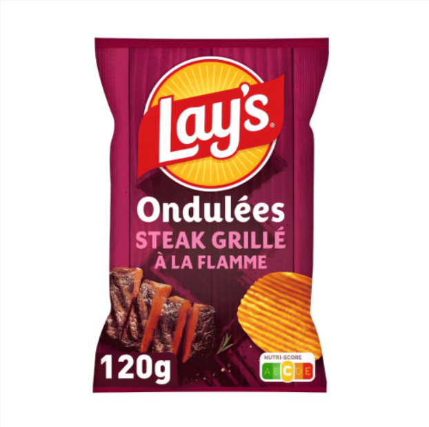 Lays Steak Crisps 120g